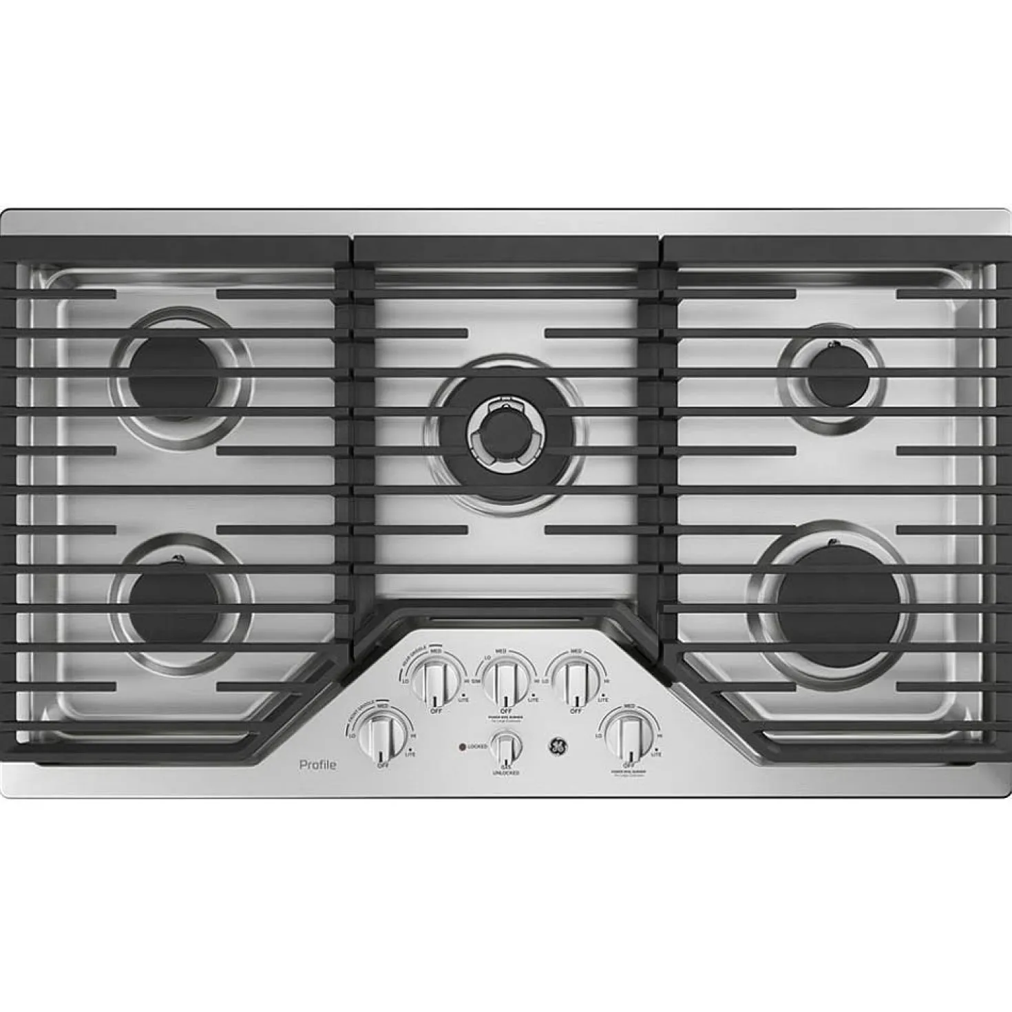 GE Profile Table de cuisson Gaz Acier inoxydable 36" Acier inoxydable - PGP9036SLSS