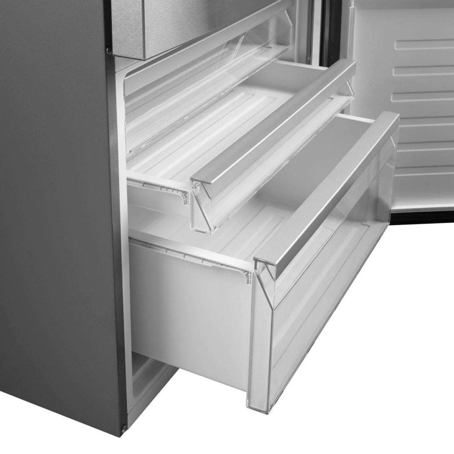 GE Réfrigérateur 17,7 pi3 31 po Acier inoxydable Congélateur en bas - GBE17HYRFS