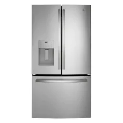 GE Réfrigérateur 25,6 pi3 36 po Acier inoxydable Congélateur en bas, Portes françaises - GFE26JYMFS