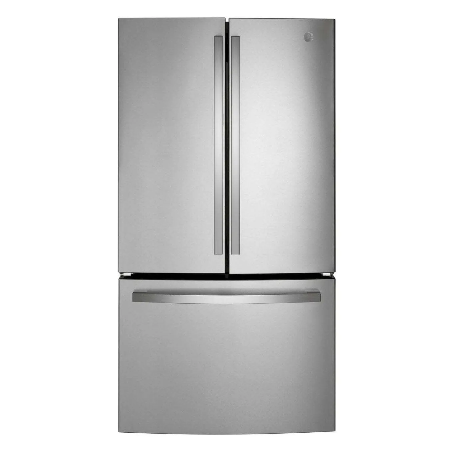 GE Réfrigérateur 27 pi3 36 po Acier inoxydable Congélateur en bas, Portes françaises - GNE27JYMFS