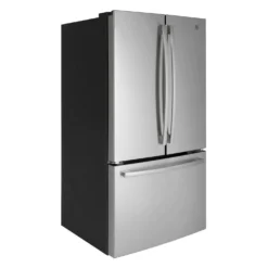 GE Réfrigérateur 27 pi3 36 po Acier inoxydable Congélateur en bas, Portes françaises - GNE27JYMFS