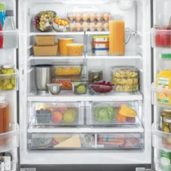 GE Réfrigérateur 24,7 pi3 33 po Inox Portes françaises - GNE25JYKFS