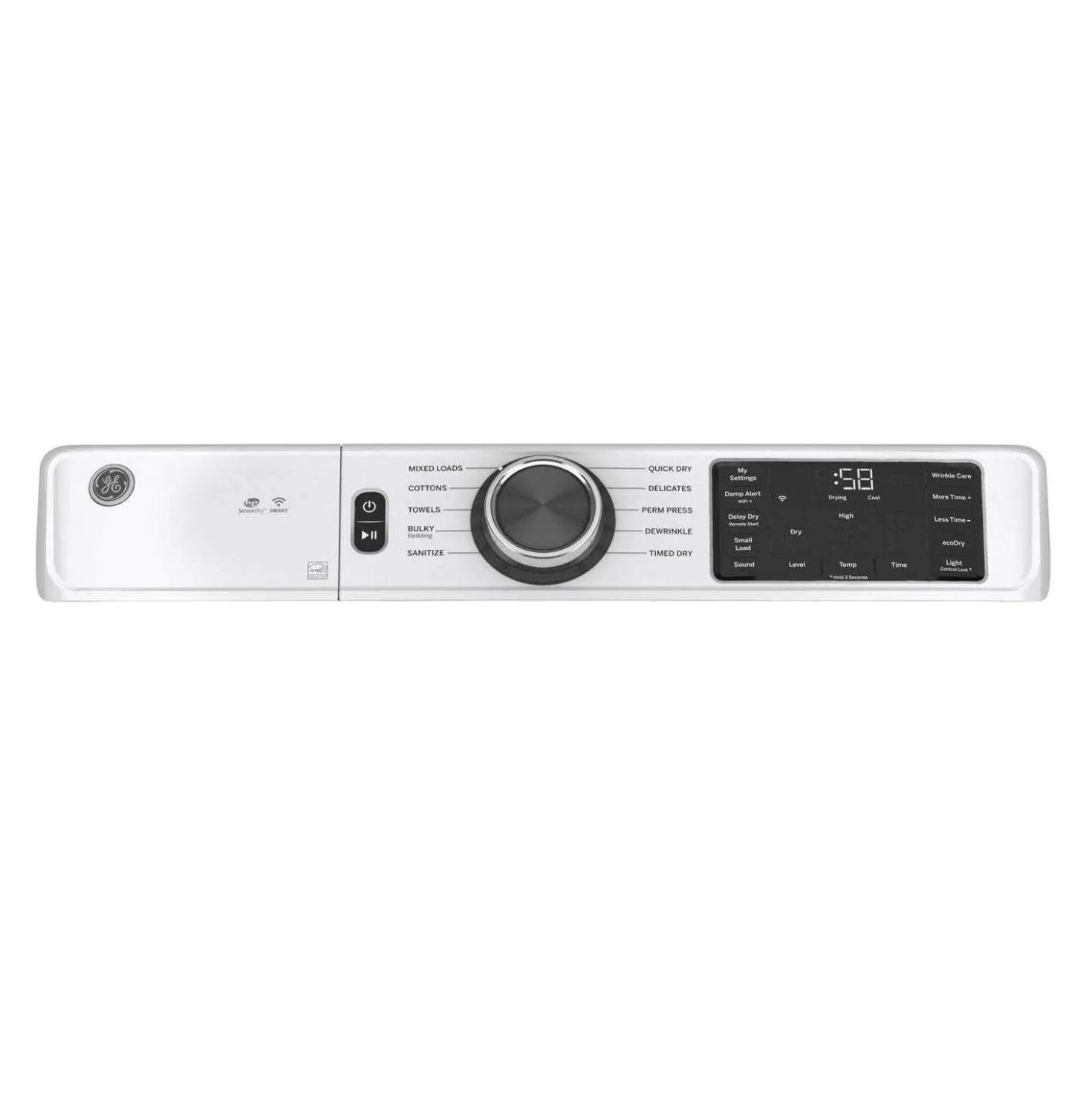 GE Sécheuse Chargement frontal Blanc 28" - GFD55ESMNWW