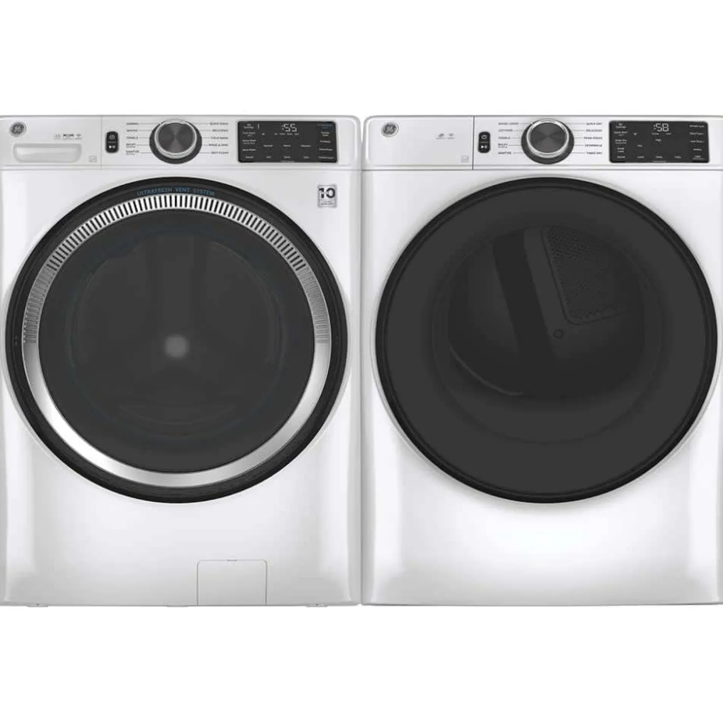 GE Sécheuse Chargement frontal Blanc 28" - GFD55ESMNWW