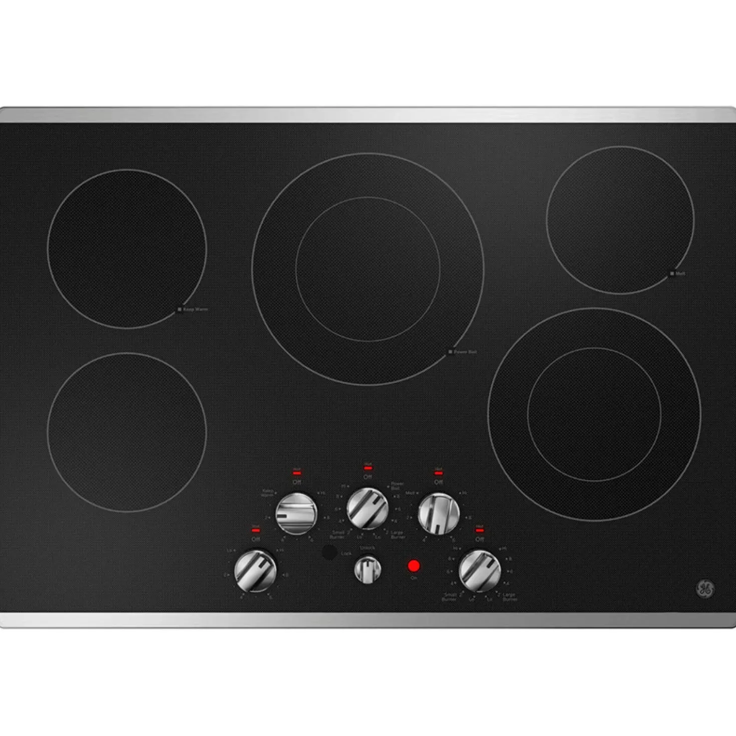 GE Table de cuisson Vitrocéramique Inox 30" Électrique Inox - JEP5030STSS