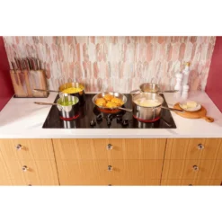 GE Table de cuisson Vitrocéramique Inox 30