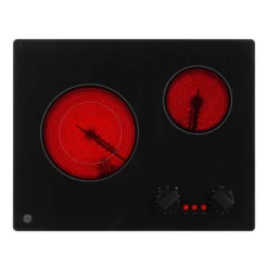 GE Table de cuisson Vitrocéramique Noir 21