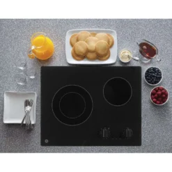 GE Table de cuisson Vitrocéramique Noir 21