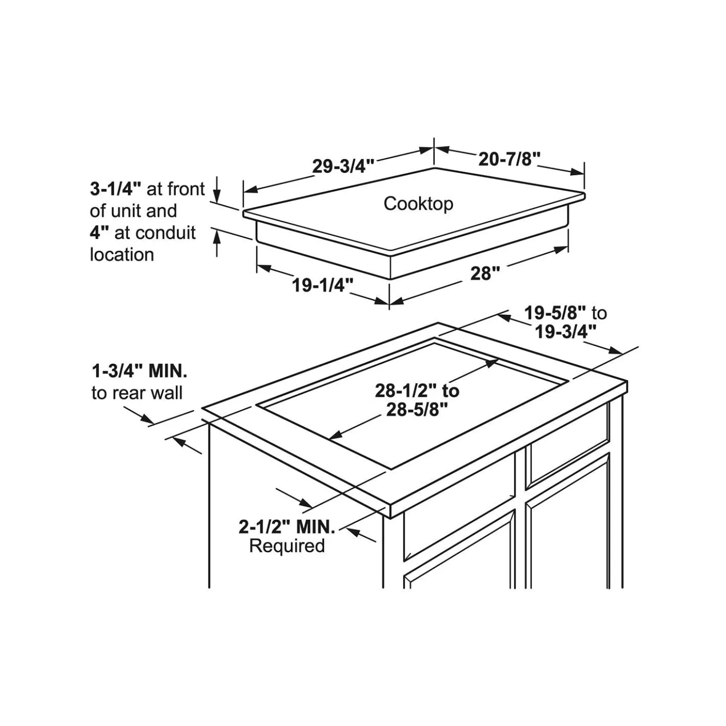 GE Table de cuisson Vitrocéramique Noir 30" Noir - JP3030SWSS