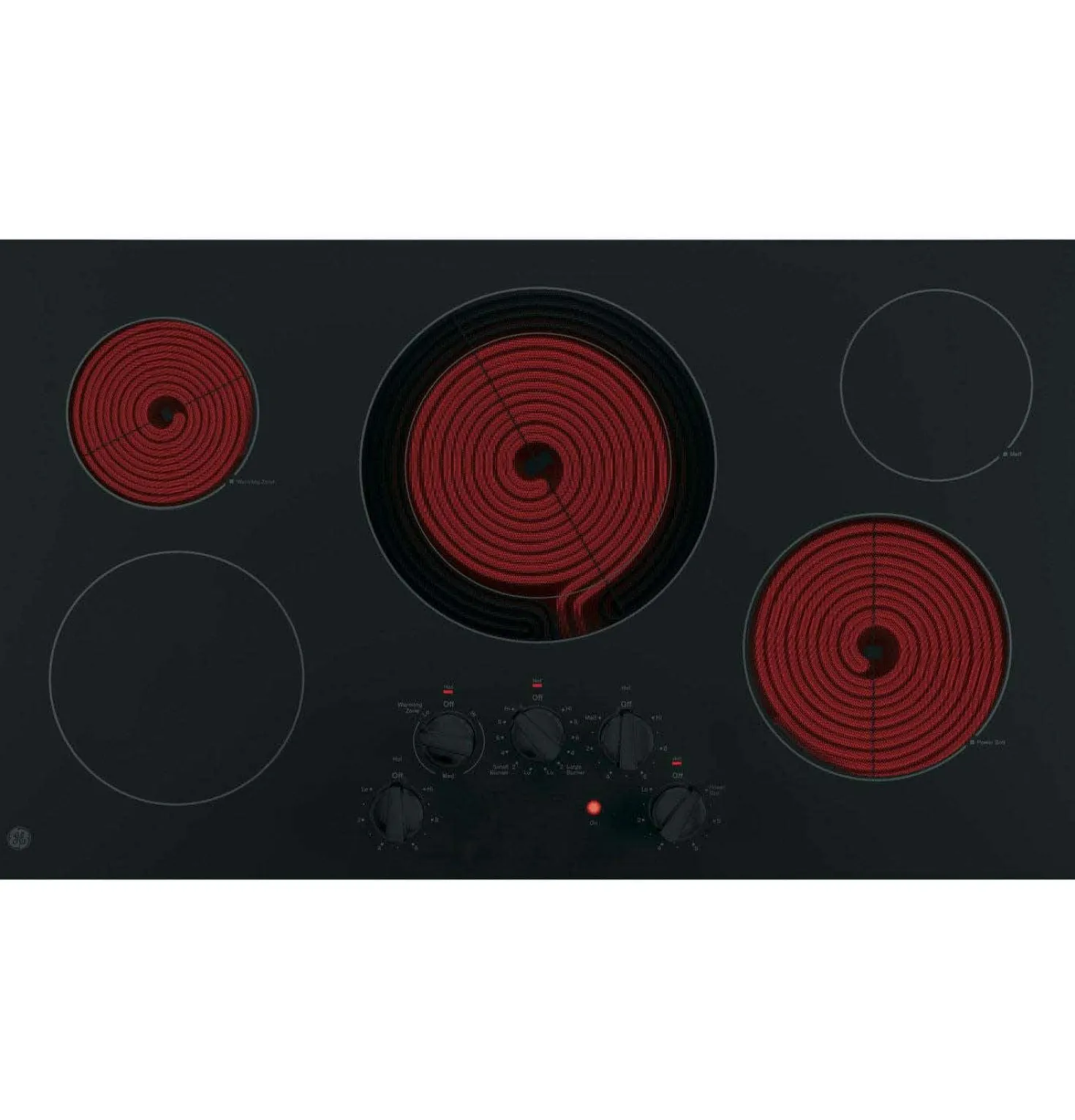 GE Table de cuisson Vitrocéramique Noir 36" Électrique Noir - JP3036DLBB