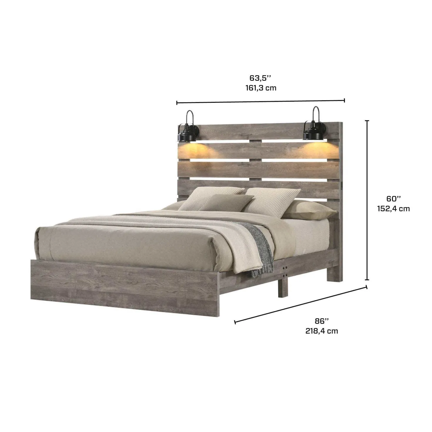 Grand lit (60")