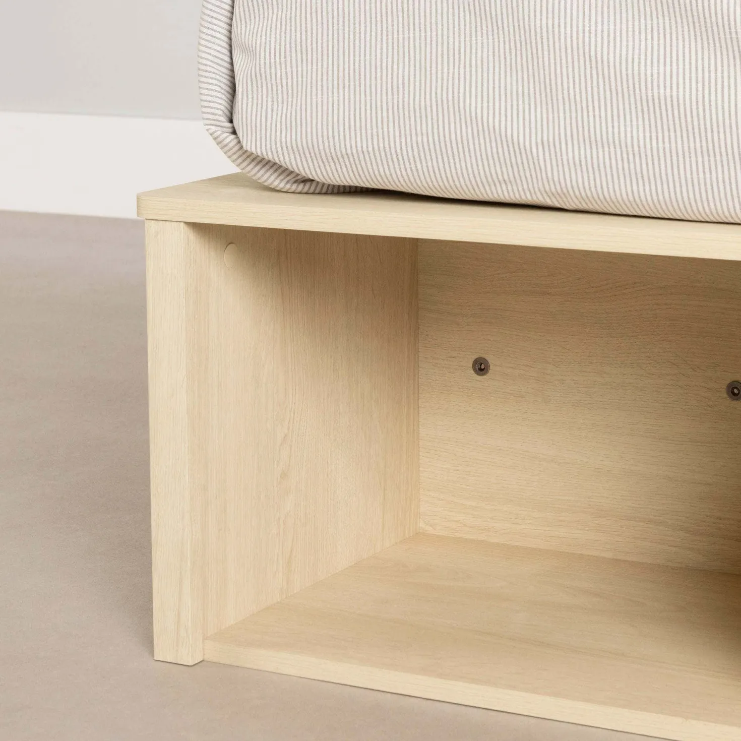 Grand lit avec paniers de rangement (60") - South Shore