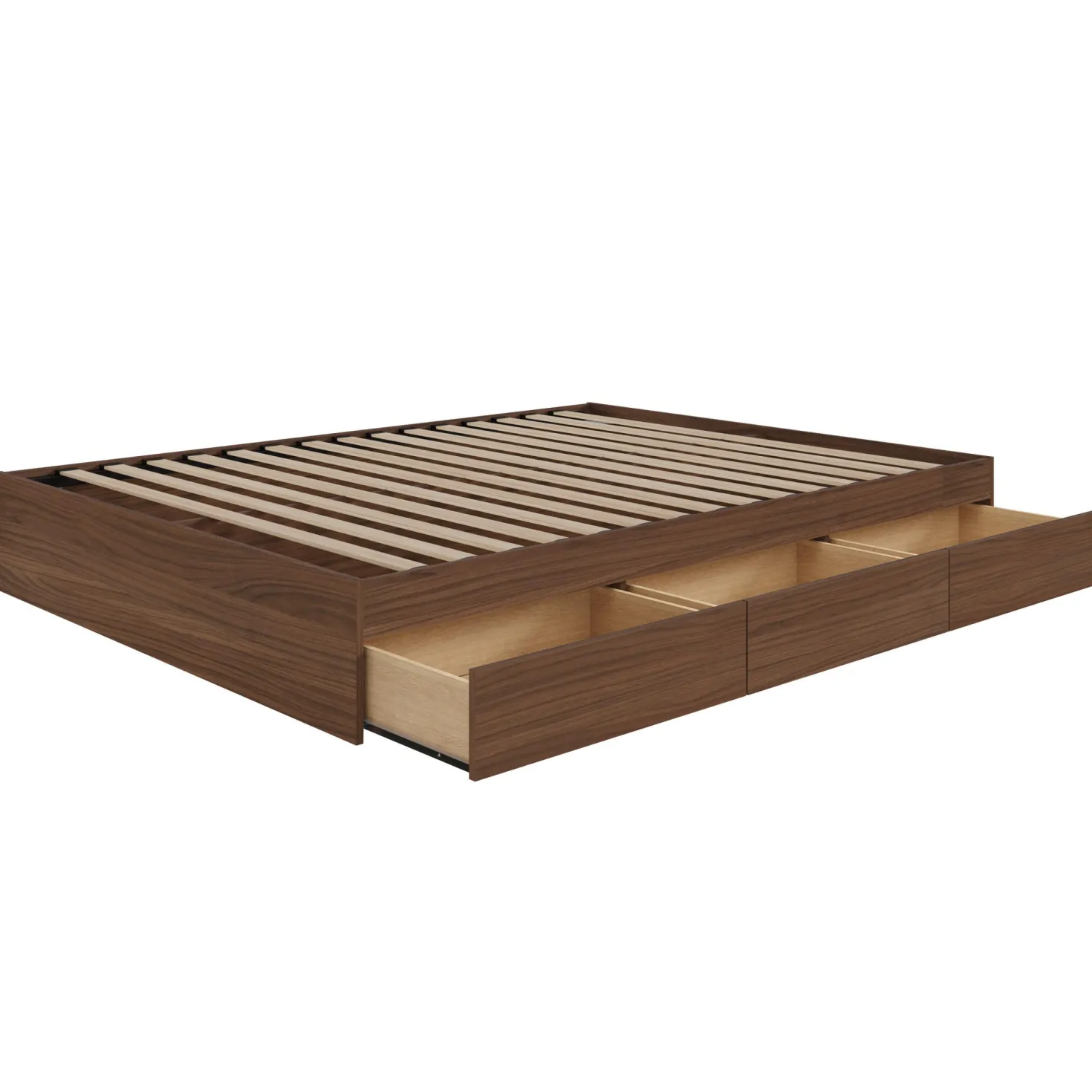 Grand lit avec rangement 3 tiroirs (60") - Nexera