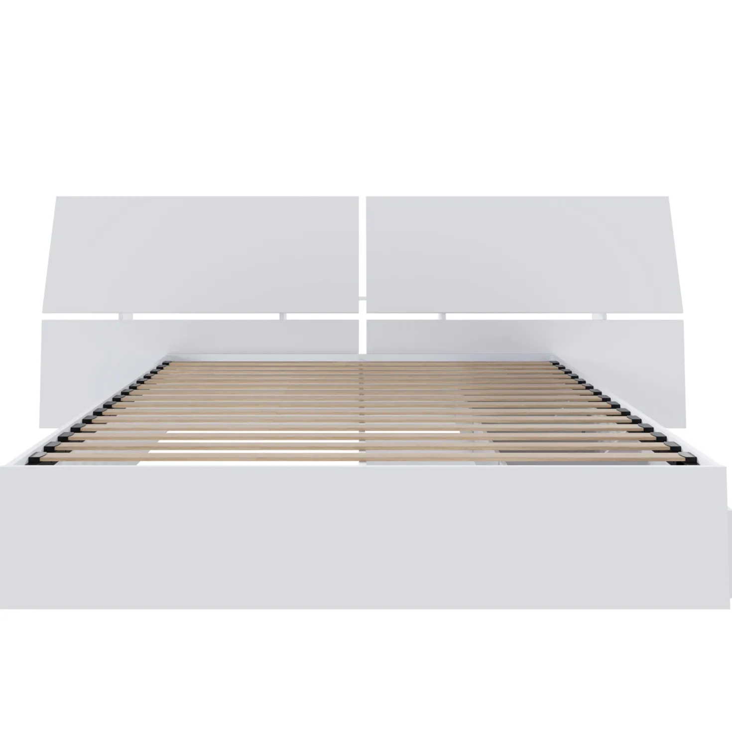 Grand lit avec rangement 3 tiroirs (60") - Nexera