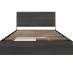 Grand lit avec rangement 3 tiroirs (60") - Nexera