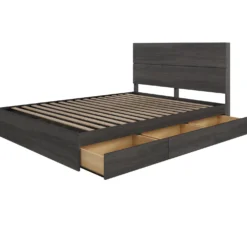Grand lit avec rangement 3 tiroirs (60