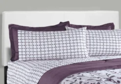Grand lit en cuir synthétique avec tête de lit (60