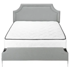 Grand lit en tissu avec tête de lit (60