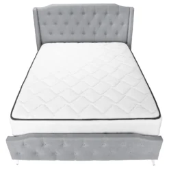 Grand lit en tissu avec tête de lit (60