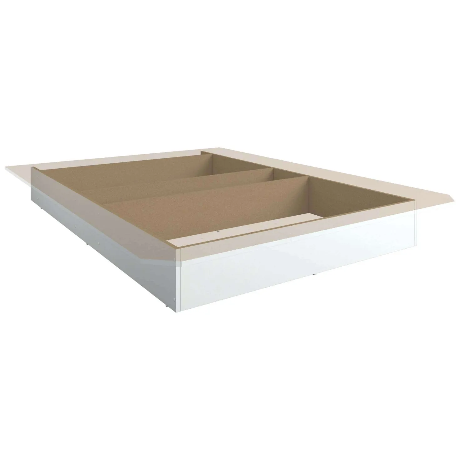 Grand lit plateforme (60")