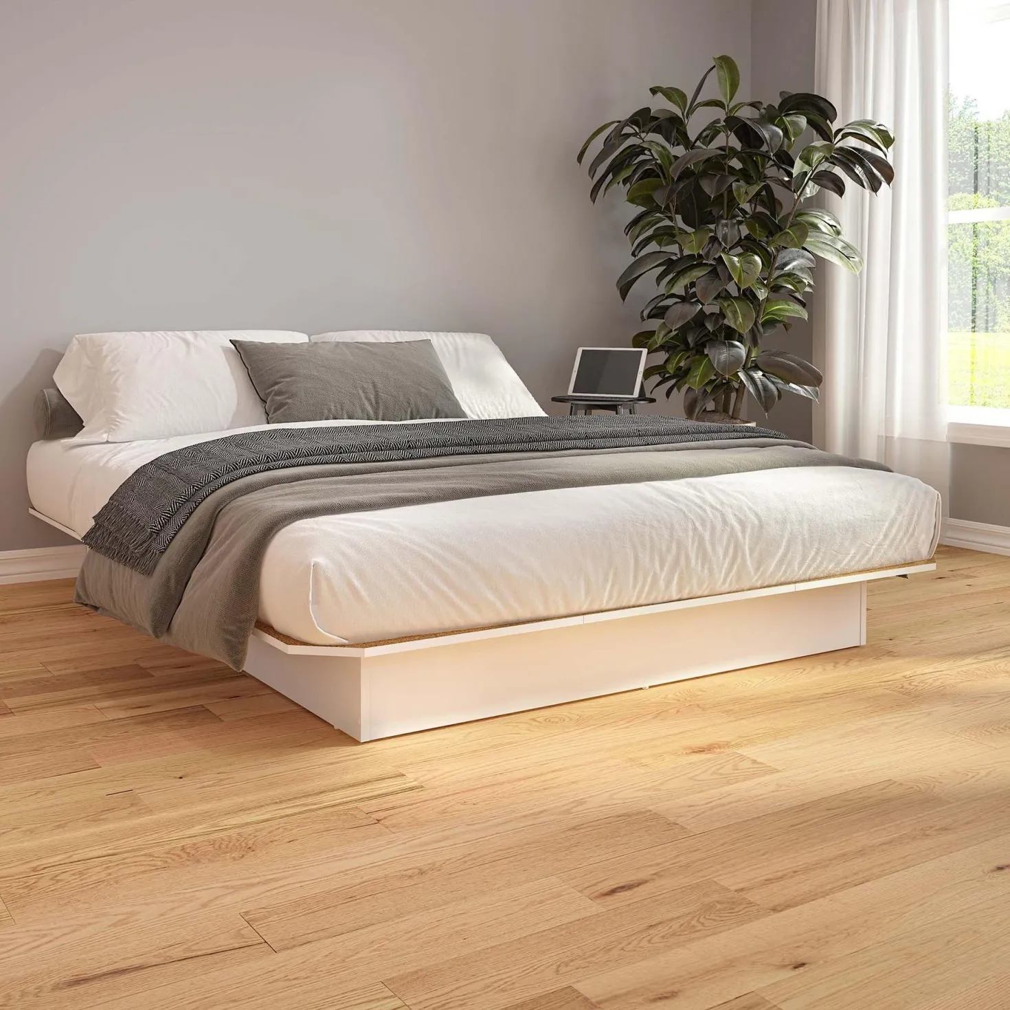 Grand lit plateforme (60")