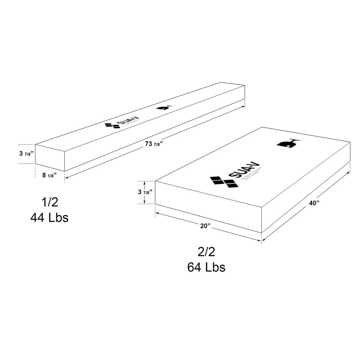 Grand lit plateforme (60")