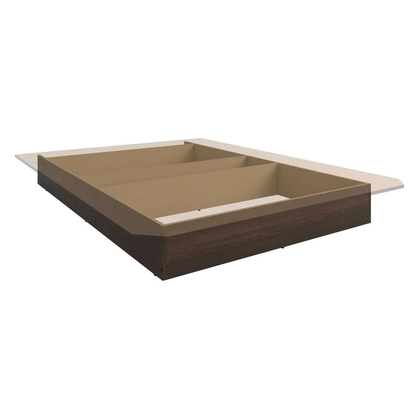 Grand lit plateforme (60")