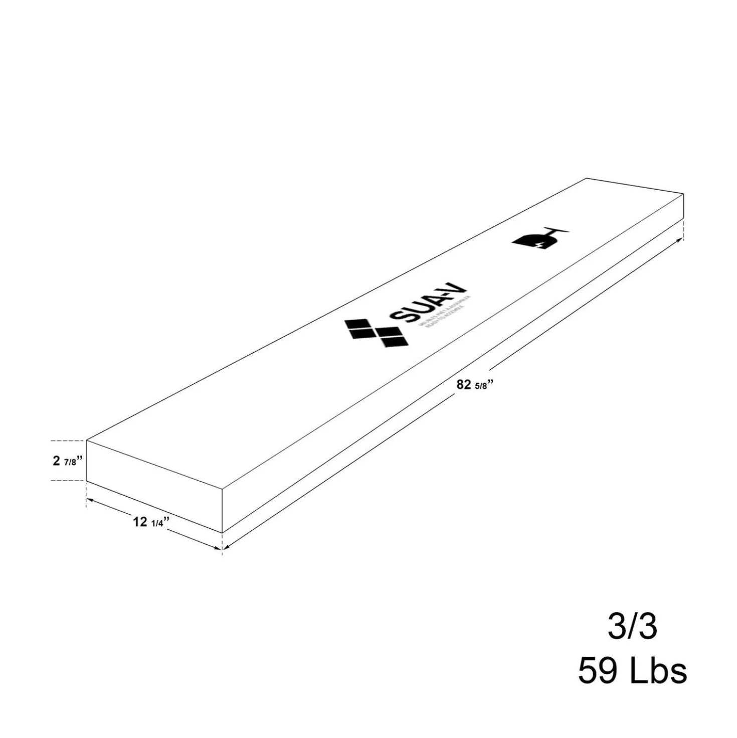 Grand lit plateforme (60")