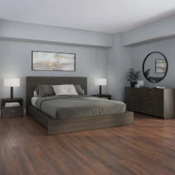 Grand lit plateforme (60