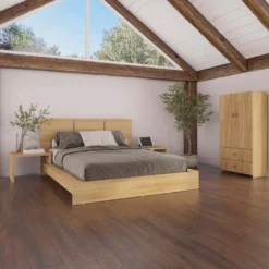 Grand lit plateforme (60