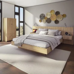 Grand lit plateforme (60'')