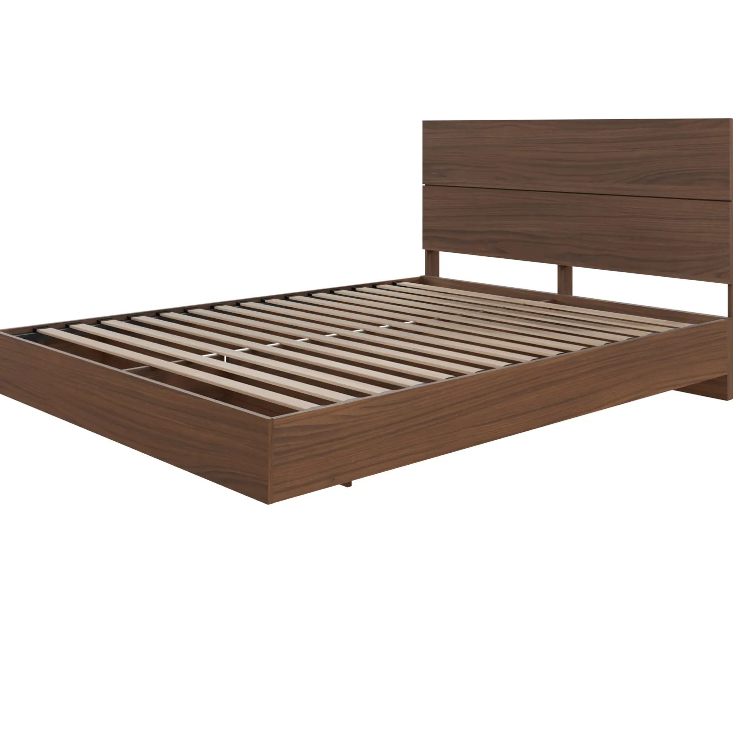 Grand lit plateforme avec tête de lit (60") - Nexera