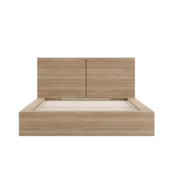 Grand lit plateforme avec tête de lit (60