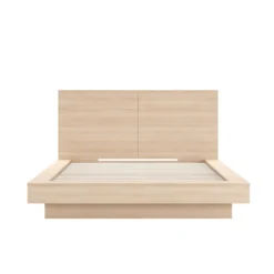 Grand lit plateforme avec tête de lit (60