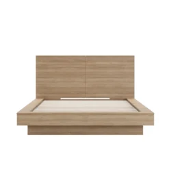 Grand lit plateforme avec tête de lit (60") - Nexera