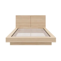 Grand lit plateforme avec tête de lit (60