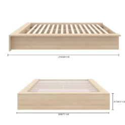 Grand lit plateforme (60