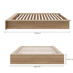Grand lit plateforme (60