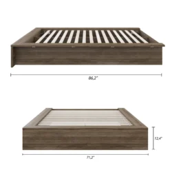 Grand lit plateforme (60
