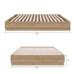 Grand lit plateforme (60