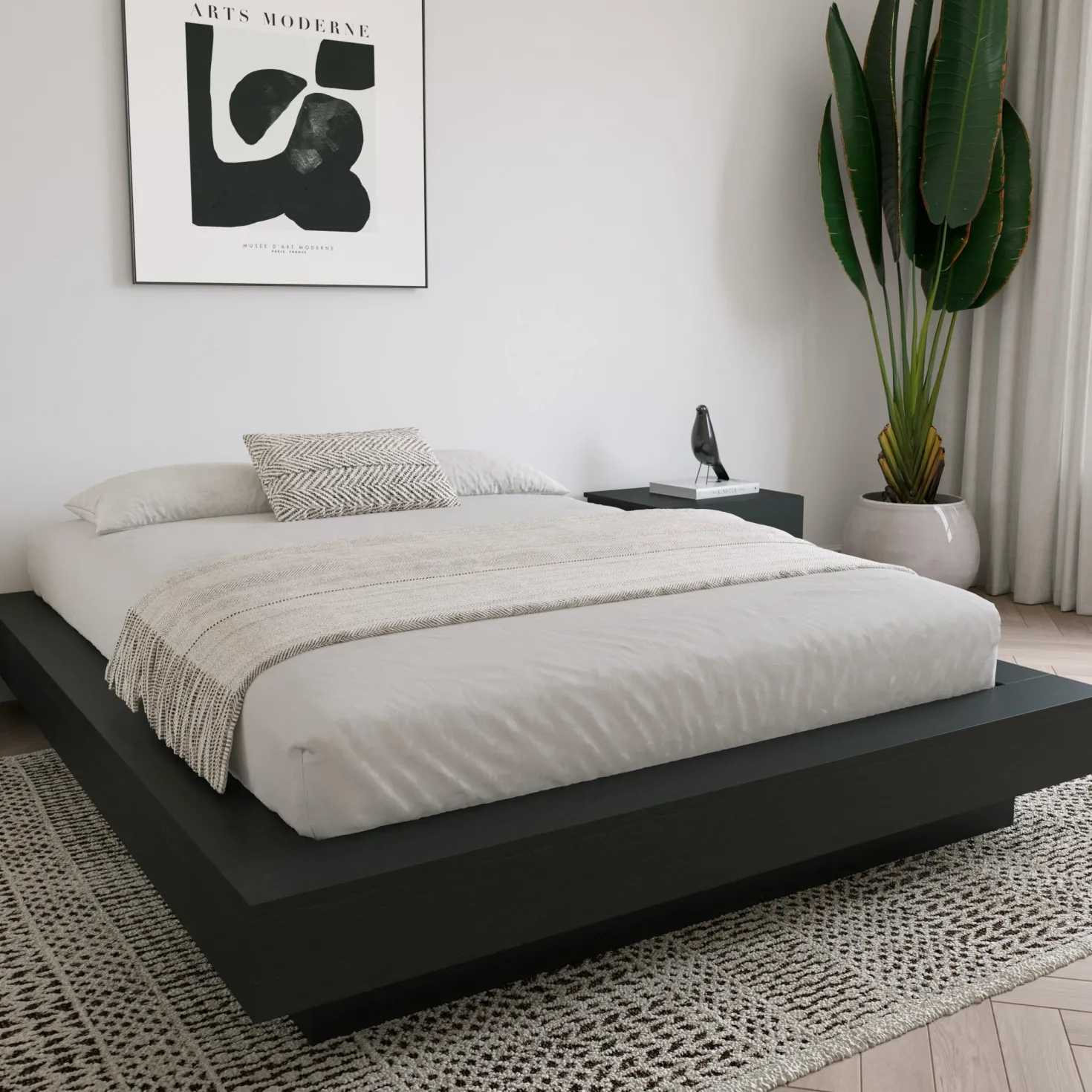 Grand lit plateforme (60") - Nexera