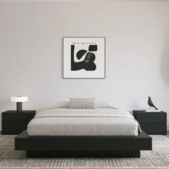Grand lit plateforme (60