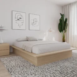 Grand lit plateforme (60