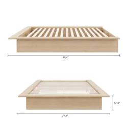 Grand lit plateforme (60