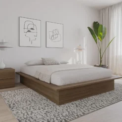 Grand lit plateforme (60
