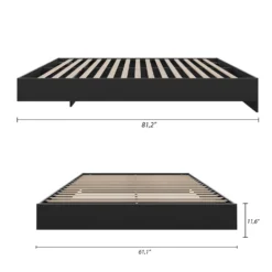 Grand lit plateforme (60