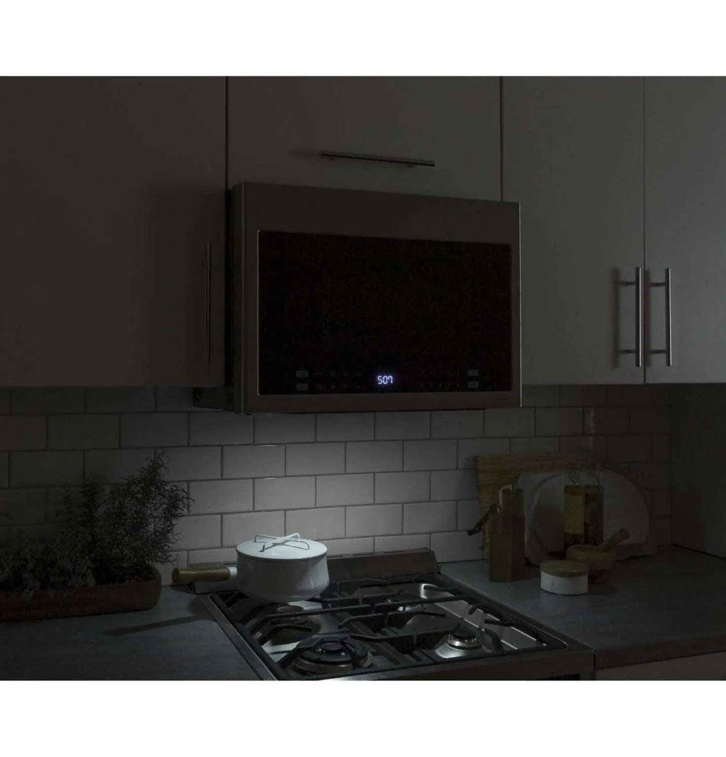 HAIER Micro-ondes/hotte 1,4 pi3, Noir, 24", 300