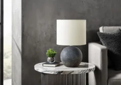 Lampe de table 16"H en béton