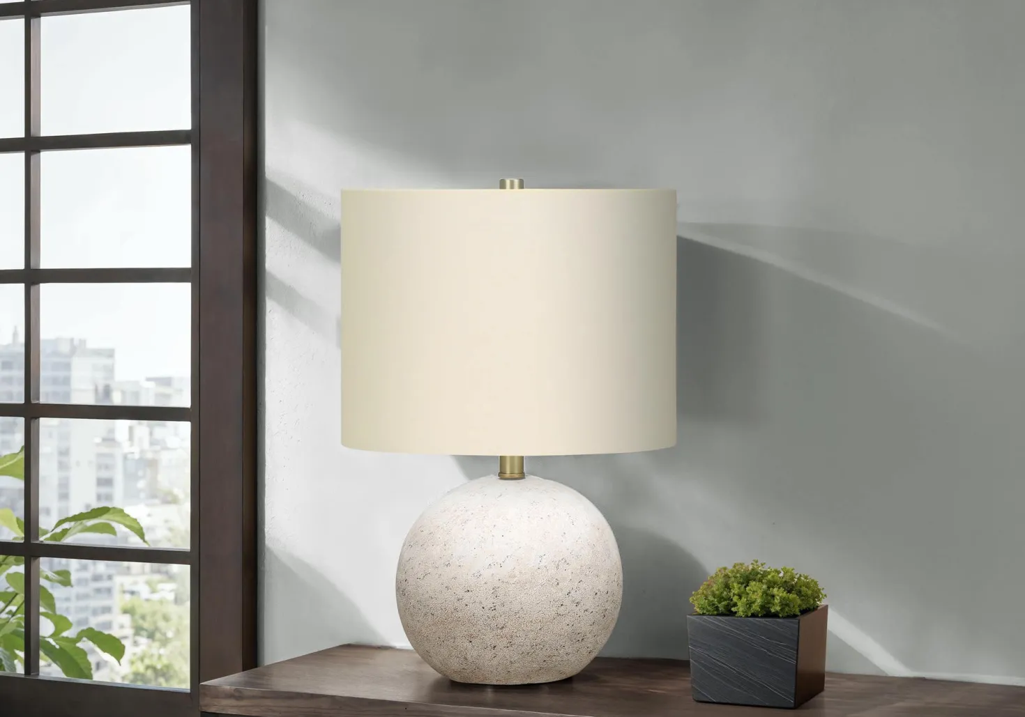 Lampe de table 20"H en béton