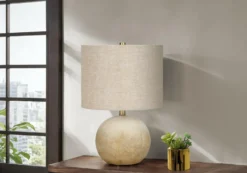 Lampe de table 20"H en béton